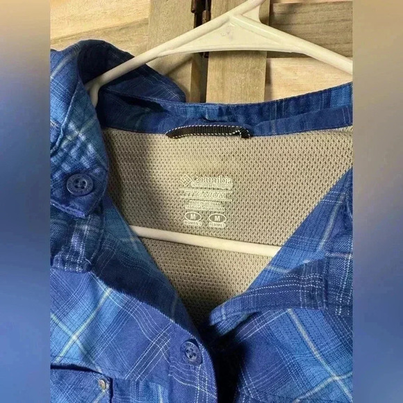 Columbia Shirt – Women’s Plaid – Blue – M - Picture 2 of 5